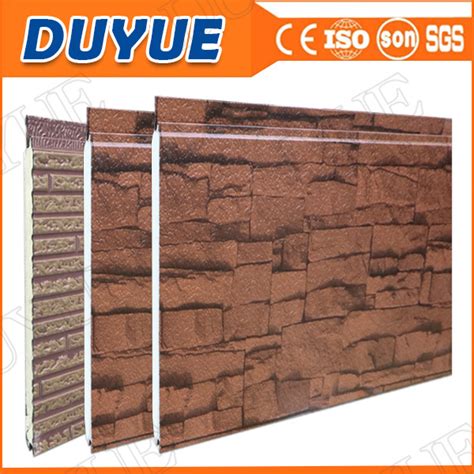 Puf Sandwich Galvanized Siding Carved Decorative Composite Insulated Structural Sheet China