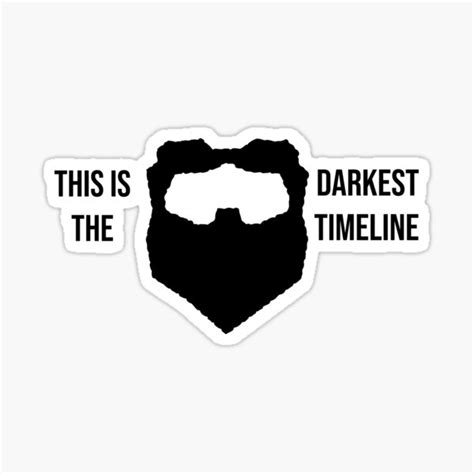 This Is The Darkest Timeline Sticker For Sale By Liv2100 Redbubble