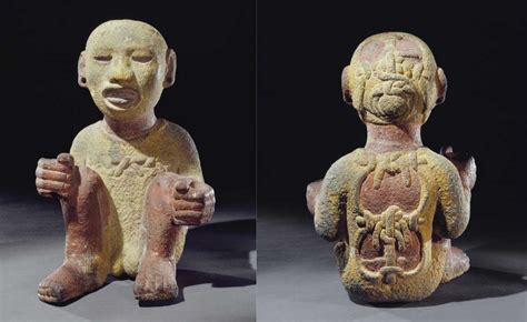 Statue Of A Priest Of God Xipe Totec The Aztec God Of Spring And