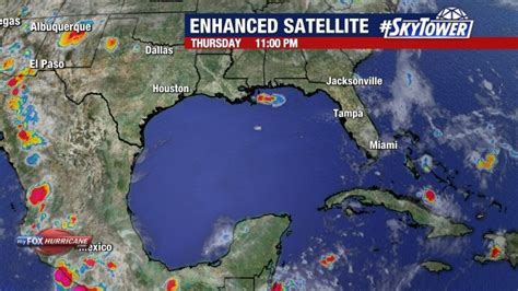 Enhanced Gulf Of Mexico Satellite View Hurricane And Tropical Storm Coverage From