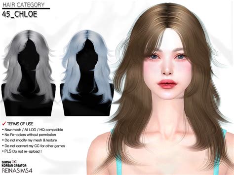 The Sims Resource - Chloe hair