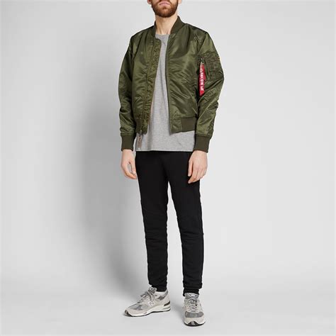 Alpha Industries Ma Vf Flight Jacket Dark Green End Us