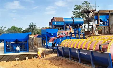 100TPH Alluvial Tin Ore Gravity Separation Plant In Nigeria JXSC