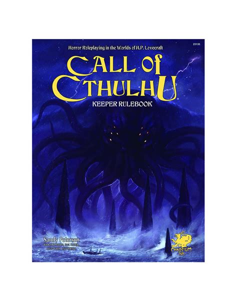 Call Of Cthulhu Keeper Rulebook Game Night Games