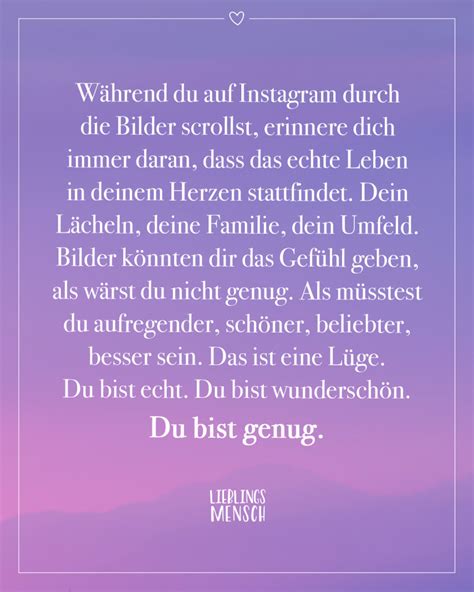 Während du auf Instagram durch Bilder scrollst erinnere dich immer