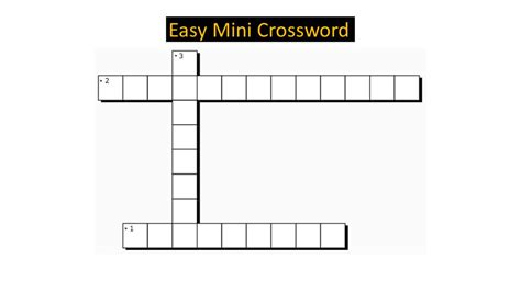 Mini Crossword With Answers August