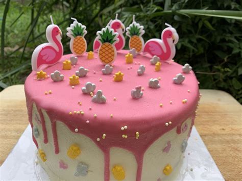 Making Birthday Parties Easy With Coles Vanilla Pink Drip Cake Mummy To