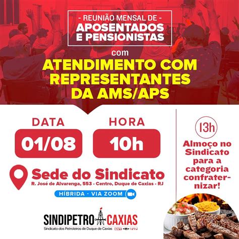 Reuni O Mensal De Aposentado As E Pensionistas Sindipetro Caxias