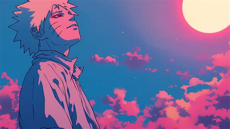 Naruto Blue & Pink Desktop Wallpaper - Free Naruto Wallpaper 4K