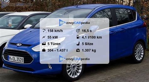 Ford B Max 1 5 TDCi Technische Daten 2012 2017 Leistung Karosserie