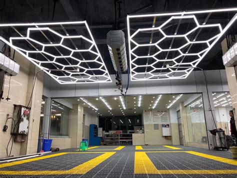 Hexagonal Led Ceiling Light Lamps For Gym Premier Fitness