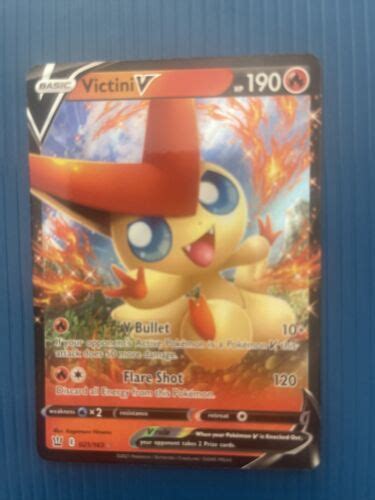 Pokémon Victini V 021123 Holo Ur Battle Styles Nm Ebay