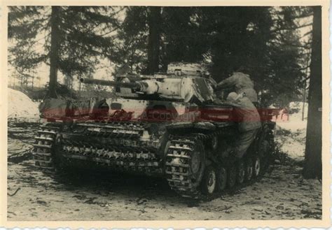 Tank Panzer III Langrohr Russland Winterkampf Ta Postimages