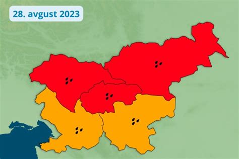 Ob prihajajočih nevihtah ARSO izdal rdeče opozorilo Kozjansko info