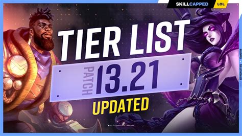 New Updated Tier List For Patch 13 21 League Of Legends Win Big Sports