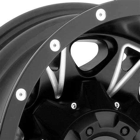 FUEL THROTTLE DUALLIE 1PC Wheels Matte Black With Milled Accents Rims