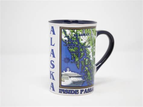 Tongass Trading Company Alaska Souvenirs Boxed Mug Slim Inside Passage