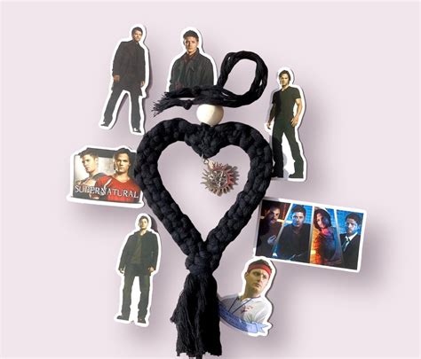 Supernatural Car Charm Anti Possession Charm Winchester Boys Macrame