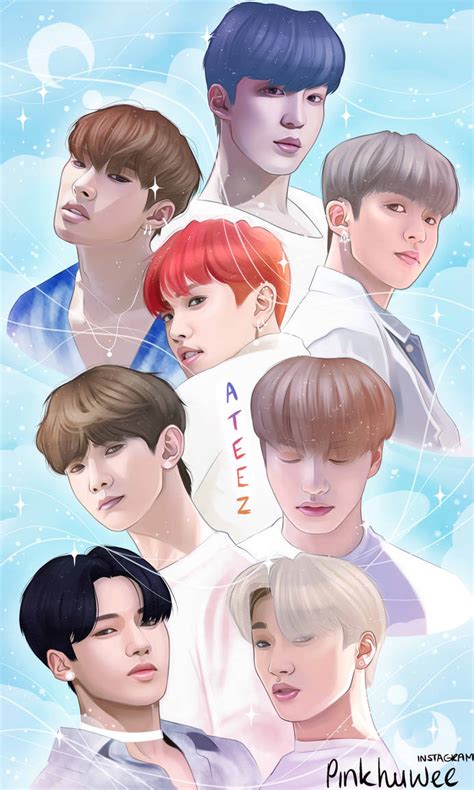 Ateez Ot8 Fanart By Pinkhuwee On Deviantart