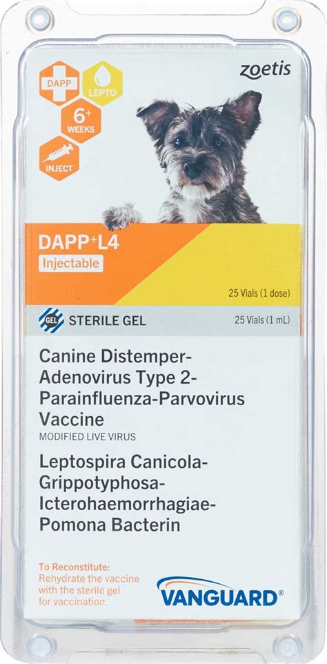 Vanguard Plus 5 L4 Dog Vaccine Zoetis Animal Health Dog Vaccines