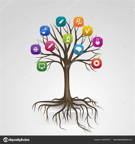 Knowledge Tree Education Concept Stock Vector Image By ©anitaponne