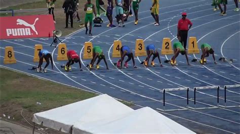 Jamaica Carifta Trials 2024 Girls 100m Hurdles Under 20 Final Youtube