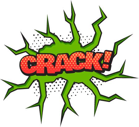 CRACK! Шаблон эффект в стиле комикса ПНГ на Прозрачном Фоне • Скачать ...