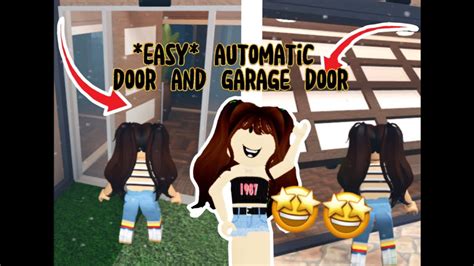 How To Make Automatic Garage Door And Door On Bloxburg Super Easy