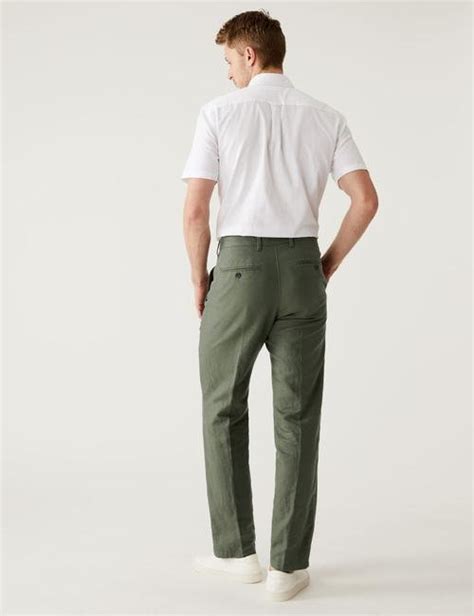 Regular Fit Keten Pantolon Marks Spencer