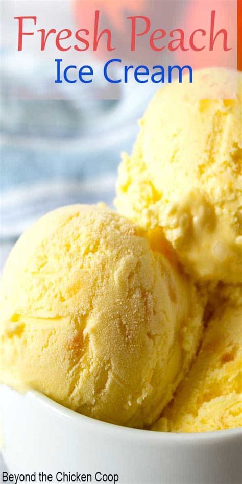 Old Fashioned Peach Ice Cream Recipe Peach Ice Cream Ice Cream