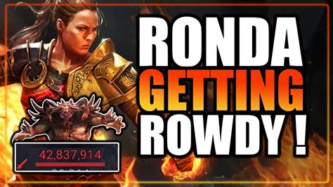 🔥 Ronda Rousey Wrecks The Clan Boss 🔥 Full Champion Showcase Raid Shadow Legends Youtube