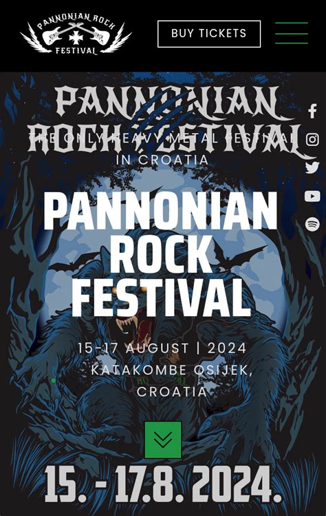 Pannonian Rock Festival 2024 15 08 2024 3 Days Osijek Croatia