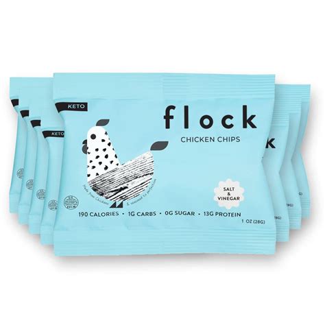 Amazon Flock Keto Chicken Skin Chips Salt And Vinegar Flavor