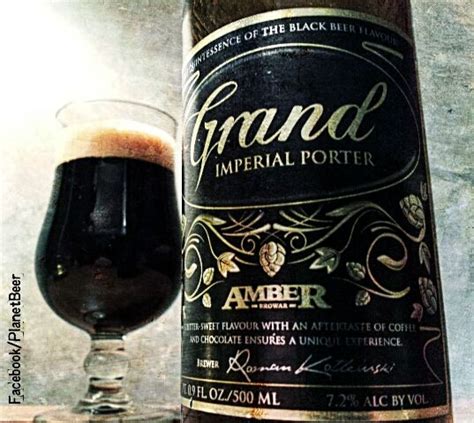 Amber Grand Imperial Porter Craftbeer Black Beer Beer Brewing Dark