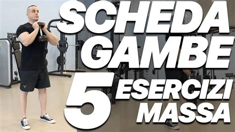 Scheda Massa Gambe Con 2 Manubri A Casa In 2 Mq 5 Esercizi YouTube