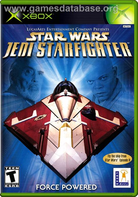 Star Wars Jedi Starfighter Microsoft Xbox Artwork Box