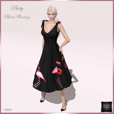 Betty Black Flamingo Dress Mbm Flickr