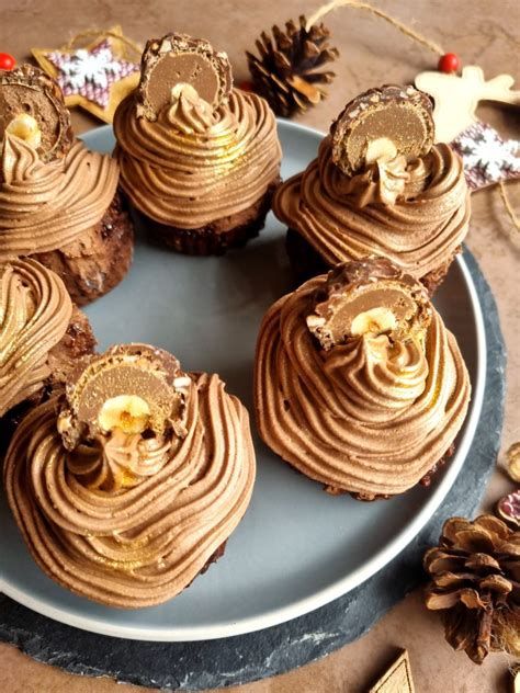 Double Chocolate Ferrero Rocher Cupcakes Indulging Innocently Recipes