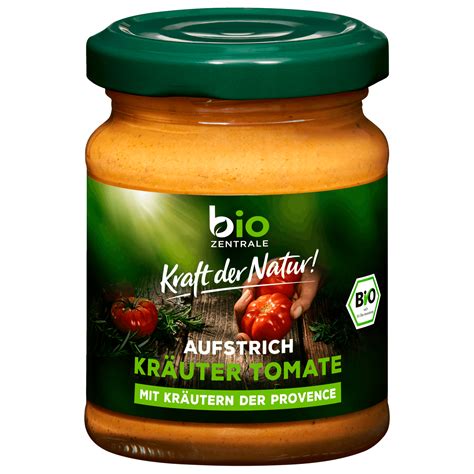 Bio Aufstrich Kräuter Tomate 125g gesunder Genuss vegan glutenfrei