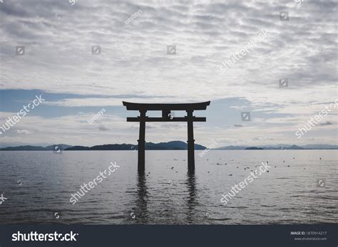 Torii Gate Shirahige Shrine Lake Biwa Stock Photo 1870914217 Shutterstock