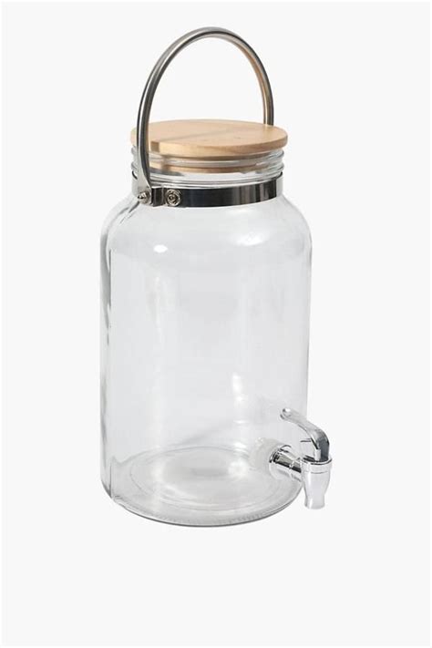 Cracker Clear Glass And Steel Water Beer Drink Dispenser Pitcher With Tap 55l Jiomart