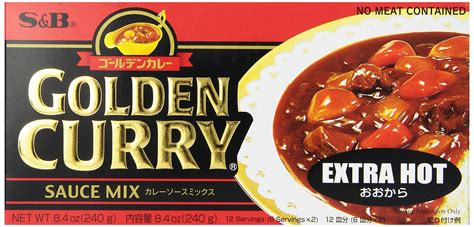 S B Golden Curry Sauce Mix Extra Hot G Amazon Co Uk Grocery
