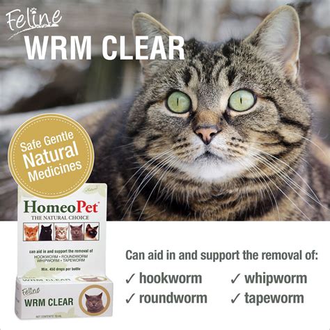 Homeopet Wrm Clear Dewormer For Hookworms Roundworms Tapeworms