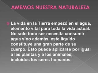 No Destruyamos La Naturaleza PPT