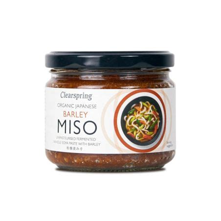 Miso d orge non pasteurisé biologique 300g Clearspring SATSUKI