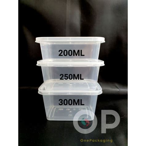 Jual Thinwall Rectangle Thinwall 200ml 250ml 300ml 500ml 650ml 750ml