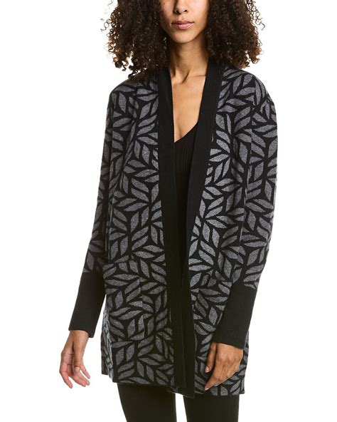 Buy Forte Cashmere Reversible Woodland Wool Cashmere Blend Cardigan