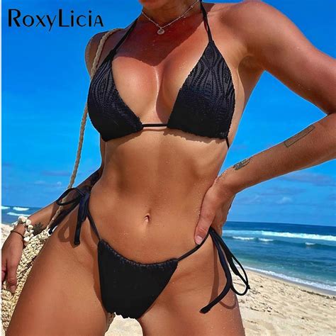 Buy Sexy Halter Brazilian High Cut Bikini Female Swimsuit Women