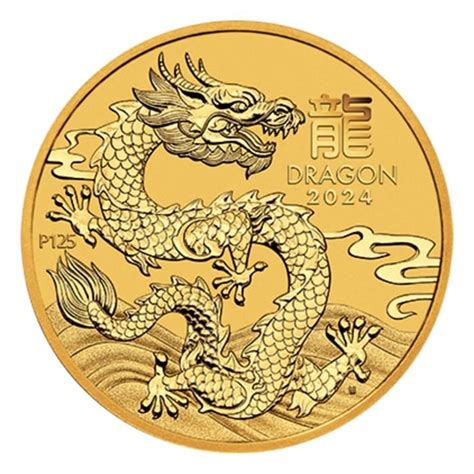 Gold Lunar Coin 2024 Year Of The Dragon 1 Oz Silver Bullion Malaysia