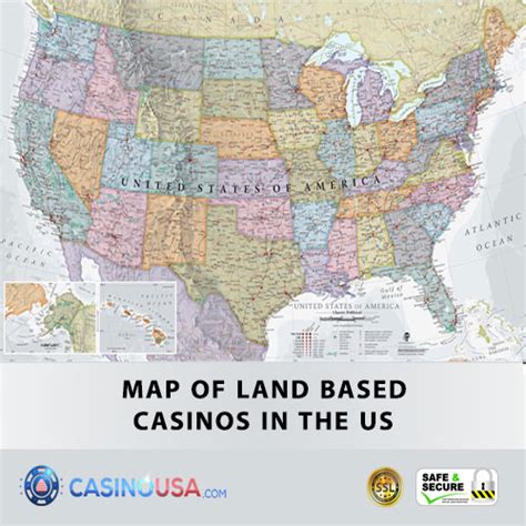 Casinos in USA with Map – Map showing Casinos in USA by State